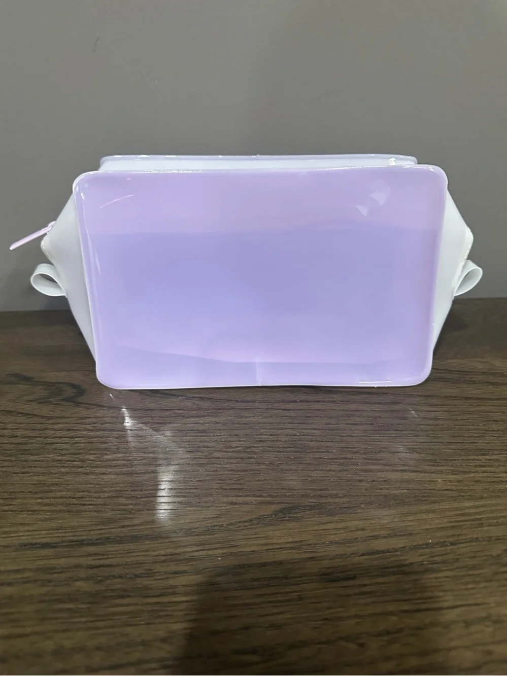 Ulta White & Light Purple Travel Toiletry/Cosmetic Bag